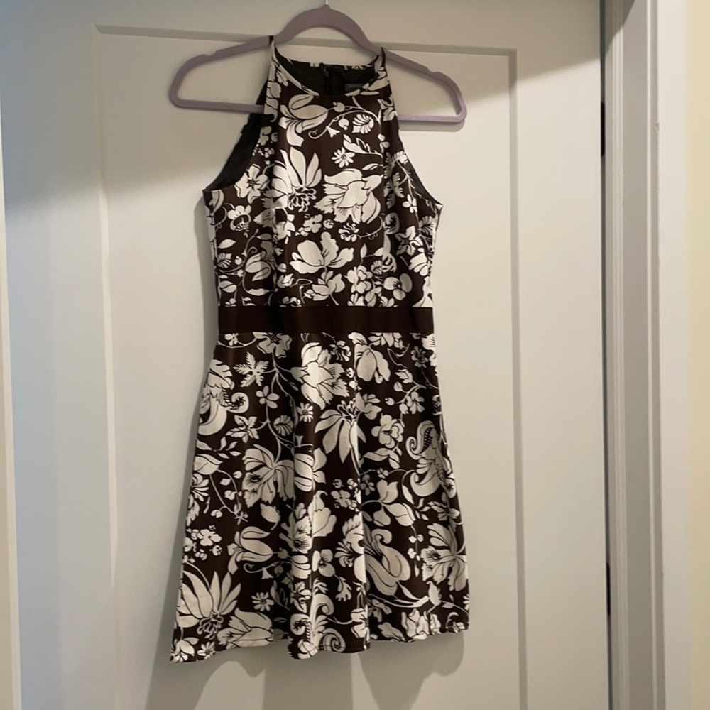 Ann Taylor -Brown high neck sundress.